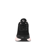 TENIS VIA URBANA MUJER CY-250148 TEXTIL NEGRO/ROSA