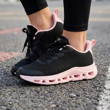 TENIS VIA URBANA MUJER CY-250148 TEXTIL NEGRO/ROSA