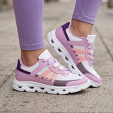 TENIS VIA URBANA MUJER CY-230253 TEXTIL BLANCO/LILA