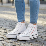 TENIS CASUALES DAMA TORRENTE DX23603 TEXTIL BLANCO