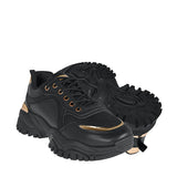 TENIS CASUALES DAMA TORRENTE TURCO61 SIMIPIEL NEGRO
