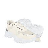 TENIS CASUALES TORRENTE MUJER TURCO61 SIMIPIEL BLANCO