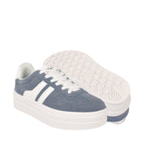 TENIS CASUALES CAPA DE OZONO MUJER 670902 SUEDE AZUL