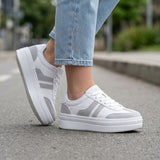 TENIS CASUALES CAPA DE OZONO MUJER 670902 SIMIPIEL BLANCO