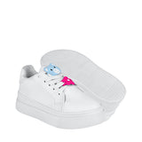 TENIS CASUALES NIÑA STYLO 9330 SIMIPIEL BLANCO