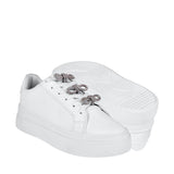 TENIS CASUALES DAMA STYLO 9327 SIMIPIEL BLANCO