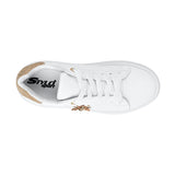 TENIS CASUALES DAMA STYLO 9125 SIMIPIEL BLANCO
