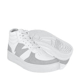 TENIS CASUALES DAMA STYLO 9155 SIMIPIEL BLANCO