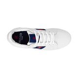 TENIS CASUALES DAMA POLO 9424-D SIMIPIEL BLANCO