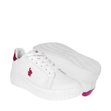 TENIS CASUALES DAMA POLO F100-D SIMIPIEL BLANCO