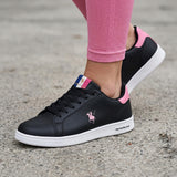 TENIS CASUALES DAMA POLO CL105-D SIMIPIEL NEGRO