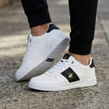 TENIS CASUALES CABALLERO POLO V125-C SIMIPIEL BLANCO