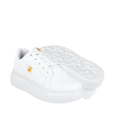 TENIS CASUALES DAMA POLO L11120 SIMIPIEL BLANCO