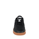 TENIS DAMA POLO JOV013 SIMIPIEL NEGRO