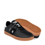 TENIS DAMA POLO JOV013 SIMIPIEL NEGRO