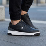 TENIS POLO HOMBRE B-207-C SIMIPIEL NEGRO - Negro / 25.5