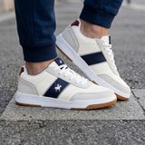 TENIS POLO HOMBRE HOM027L SIMIPIEL BEIGE