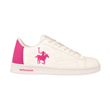 TENIS POLO MUJER PEO01RB SIMIPIEL BLANCO/ROSA
