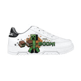 TENIS MINECRAFT NIÑO MI3070 SIMIPIEL BLANCO 18-21