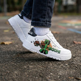 TENIS MINECRAFT NIÑO MI3070 SIMIPIEL BLANCO 18-21