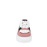 TENIS CASUALES BT21 MUJER BT6041 SIMIPIEL BLANCO/ROSA