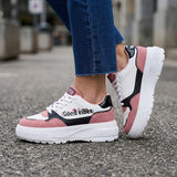 TENIS CASUALES BT21 MUJER BT6041 SIMIPIEL BLANCO/ROSA