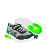 TENIS CASUALES MINECRAFT NIÑO MI5390 TEXTIL GRIS 18-21