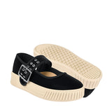 TENIS CASUALES DAMA STYLO 4006 SUEDE NEGRO