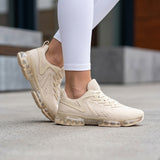 TENIS CASUALES LA SHEELAH MUJER FLOW-66 TEXTIL BEIGE