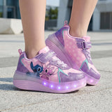 TENIS/PATINES STICH NIÑA 9006 SIMI MORADO 18-22