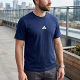 Playera Adidas para hombre, color textil azul