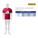 PLAYERA ADIDAS HOMBRE KC0917 TEXTIL ROJO