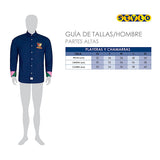CAMISA CASUAL CABALLERO POLO CA02906 TEXTIL AZUL