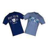 DUO PACK PLAYERAS HOMBRE POLO PL02104-PL02106 TEXT /AZU