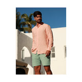 SHORT 98 COAST AV. HOMBRE SH09019 ALGODÓN LINO OLIVO