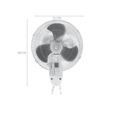 VENTILADOR DE PARED HURRICANE HGC736506 SINTÉTICO BLANCO