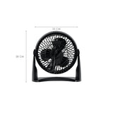 VENTILADOR DE MESA HONEY WELL HT900 SINTÉTICO NEGRO