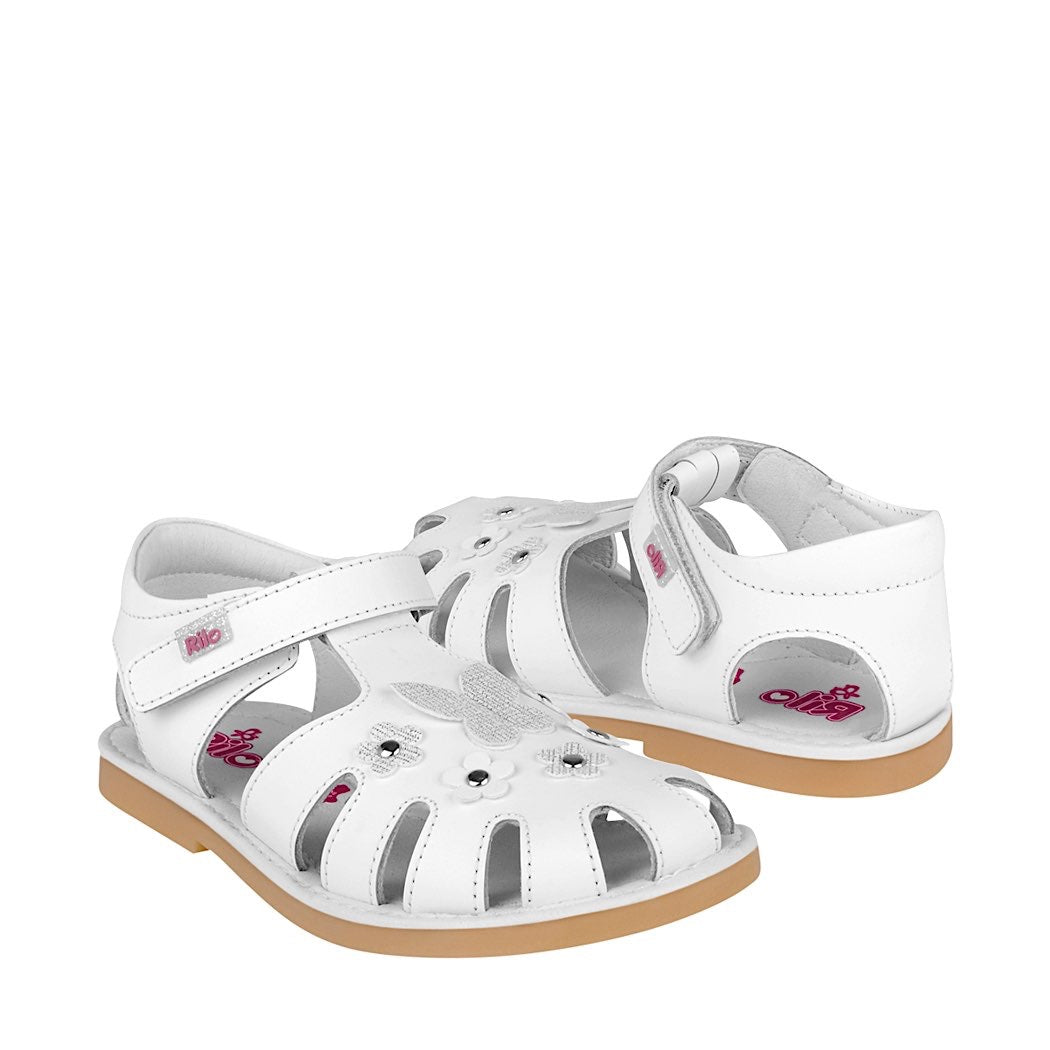 HUARACHES NIÑA RILO 3505-100 PIEL BLANCO – Stylo México