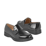 ZAPATO ESCOLAR PARA NIÑA STYLO 7502 CHAROL NEGRO