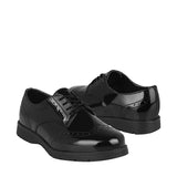 MOCASINES NIÑA STYLO 7512 CHAROL NEGRO