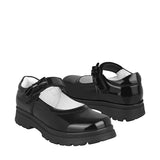 ZAPATOS ESCOLARES NIÑA STYLO 6705 CHAROL NEGRO