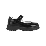 ZAPATOS ESCOLARES NIÑA STYLO 6705 CHAROL NEGRO