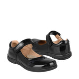 ZAPATOS ESCOLARES NIÑA BAMBINO BM7837-A4 CHAROL NEGRO