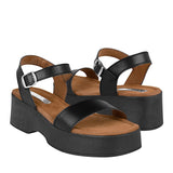 SANDALIAS DAMA STYLO 1222 SIMIPIEL NEGRO