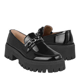 ZAPATOS CASUALES DAMA STYLO 6601 CHAROL NEGRO