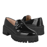 MOCASINES DAMA STYLO 6614 CHAROL NEGRO