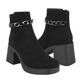 BOTINES DAMA STYLO 733 SUEDE NEGRO