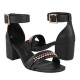 SANDALIAS DAMA CLASBEN LOVE 826657 SIMIPIEL NEGRO