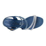 SANDALIAS DAMA CLASBEN MADELINE TEXTIL PLATA