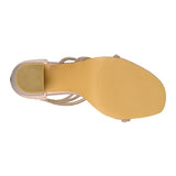 SANDALIAS DAMA CLASBEN VINICIO TEXTIL ORO